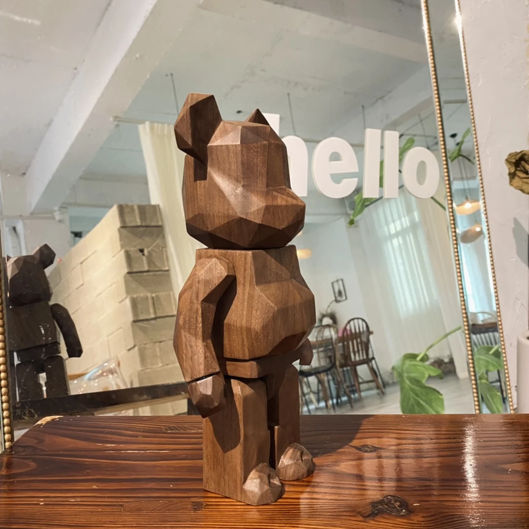 Деревянный медведь в форме грецкого ореха Bearbirck 400% коллекция ручной работы