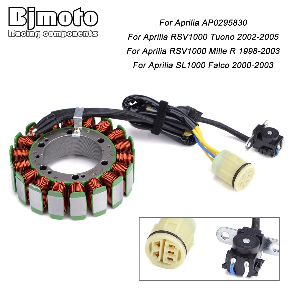 

AP0295830 Motorcycle Stator Coil For Aprilia SL1000 Falco 2000-2003 RSV1000 Mille R 1998-2003 RSV 1000 Tuono 2002-2005