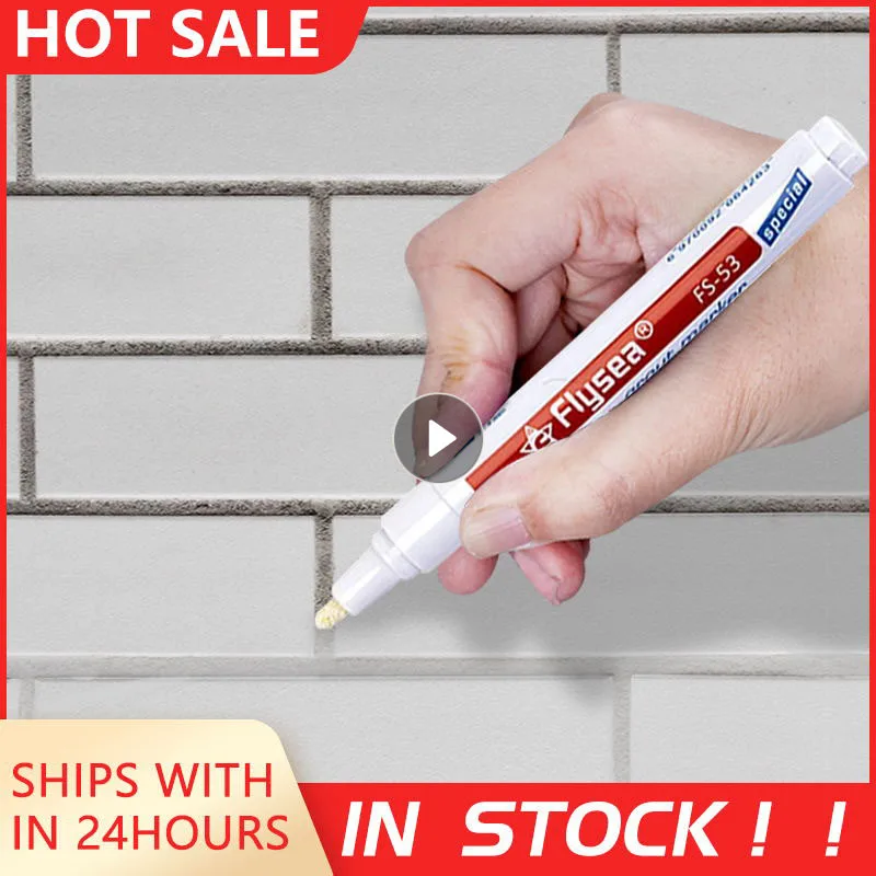 

Color Grout Pen Tiles Gap Repair Pen Tile Refill Grout Paint Edgers Waterproof Bathroom Porcelain Filling Paint Pen Clean Agents