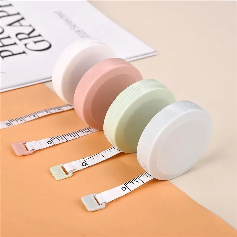 1.5/2m Soft Tape Measure Double Scale Automatic Telescopic Ruler Sewing Tailor Craft Rule Body Clothes Measuring Measuring Tools