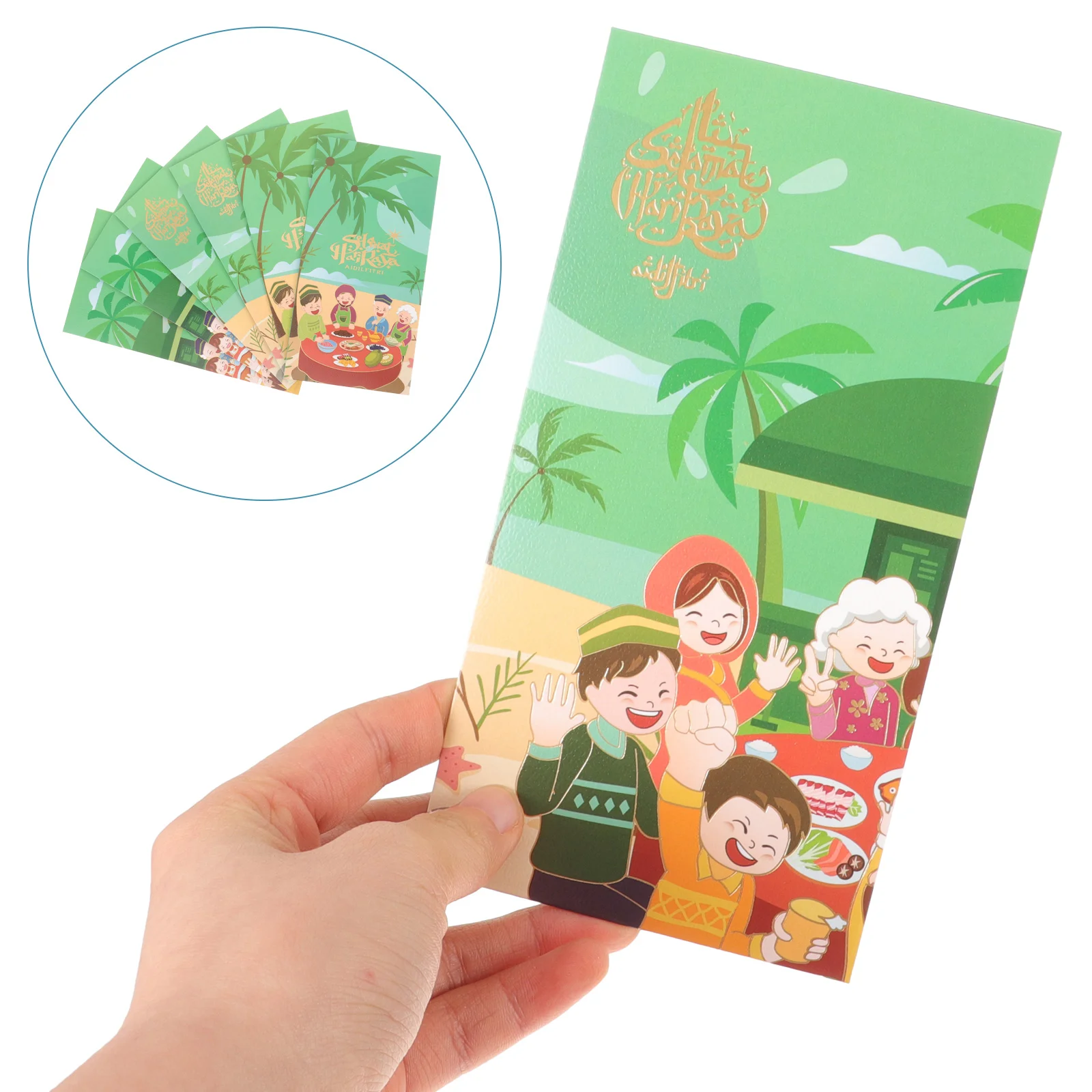 

18Pcs Ramadan Decor Muslim Festival Envelope Eid Gift Envelope for Holiday