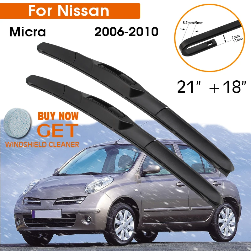 Автомобильный стеклоочиститель для Nissan Micra 2006-2010 лобовое стекло резиновый