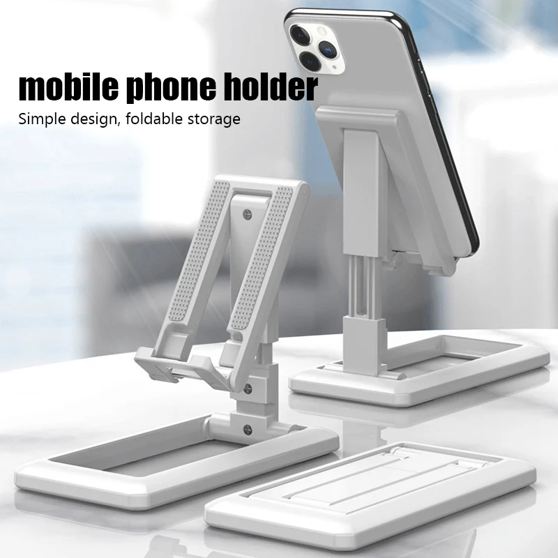

Foldable Tablet Mobile Phone Desktop Phone Holder for iPad iPhone Huwei Desk Holder Adjustable Desk Bracket Smartphone Stand