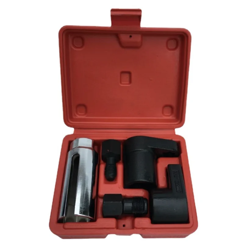 

5 PC 22mm Oxygen Vacuum Sensor Remove Socket Set Kit Thread Chasers Spark Plug Car Tools