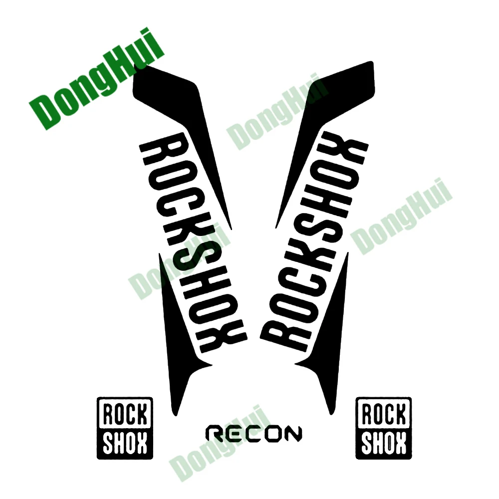 

Letter shape decal RockShox RECON PVC waterproof car sticker trunk notebook suitcase scooter camper off-roadvehicleracingsticker