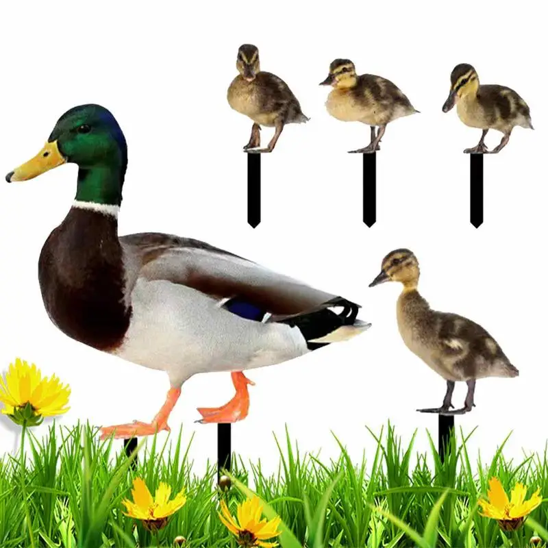 

Garden Duck Statue Outdoor Creative Cute Acrylic Duck Shaped Floating Duck Decoration Bird Sculpture For Garden Decor Ornament