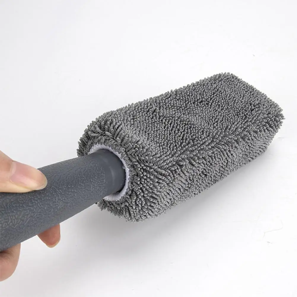 

Wheel Brush Convenient Strong Water Absorption Microfiber Wheel Wash Brush Tire Rim Detailing Brush Auto Accessories