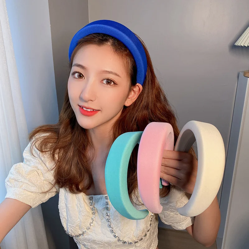 Sponge Headbands For Women Fashionable And Simple Hairband Girls Non-slip Padded Head Hoop Elegant Hair Accessories