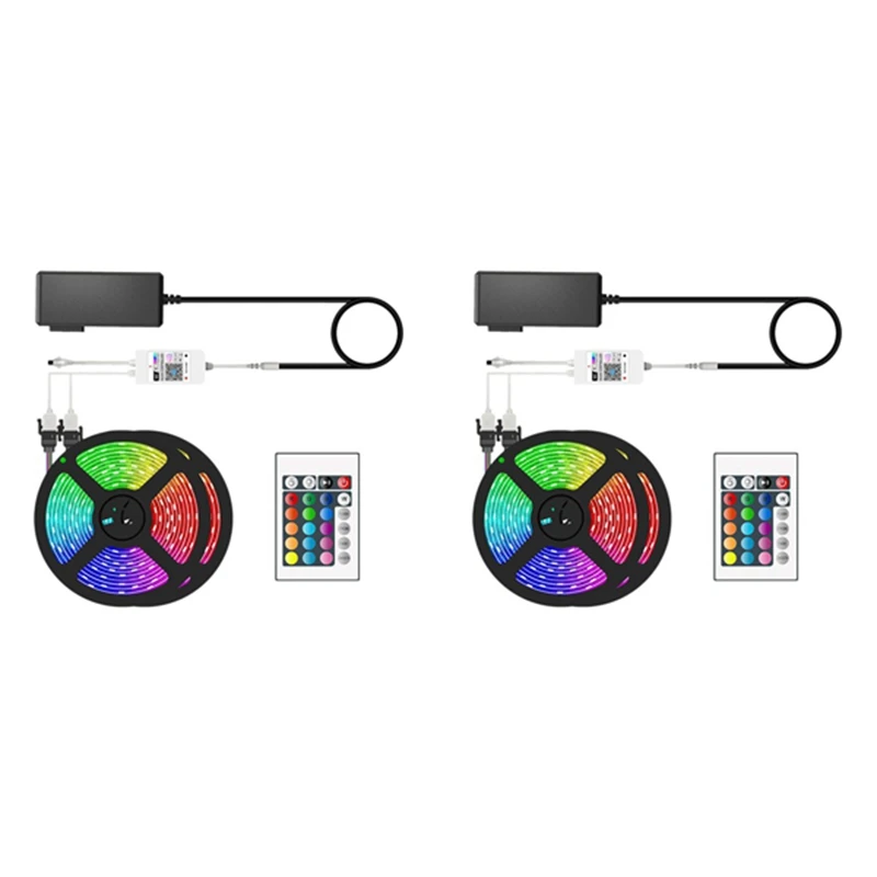 

SMD5050 RGB LED Lights With Remote Control Smartphone App To Control LED Lights For Bedroom Bar Room DIY 10M