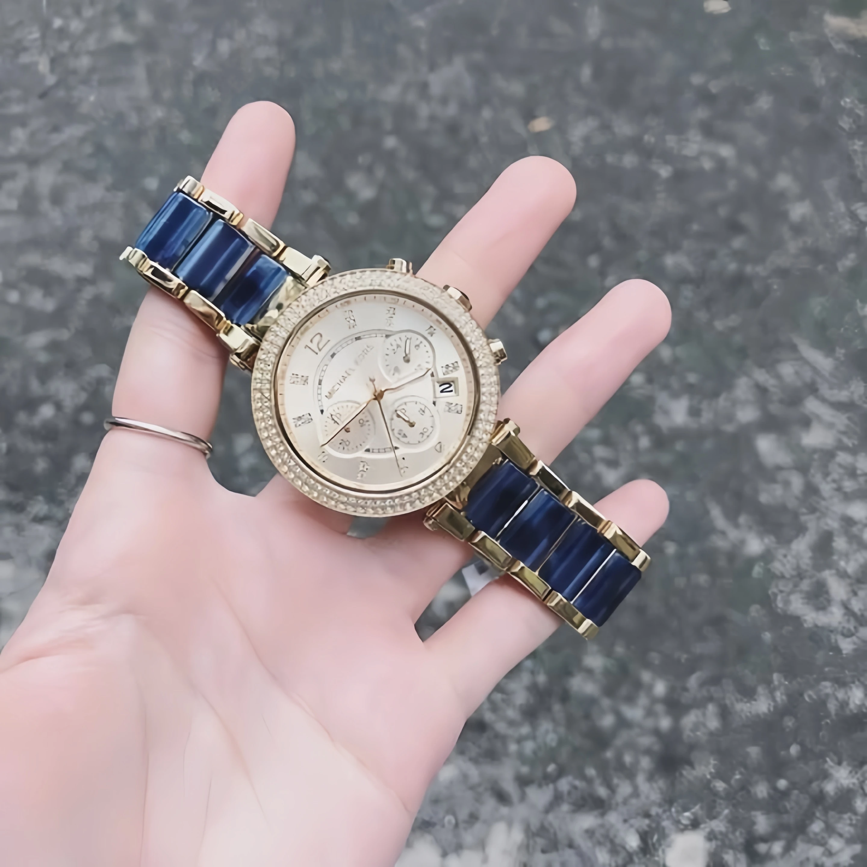 Женские кварцевые часы Michael Kors с бриллиантами Parker MK-6238, роскошный дизайн, водонепроницаемые наручные часы, хронограф, изысканный подарок в коробке (art.: 3920dba930f85) - 3920dba930f85