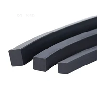 5678101214151618mm fluoride square rubber strip black chemical resists high temperature oil fluororuber cable sealing