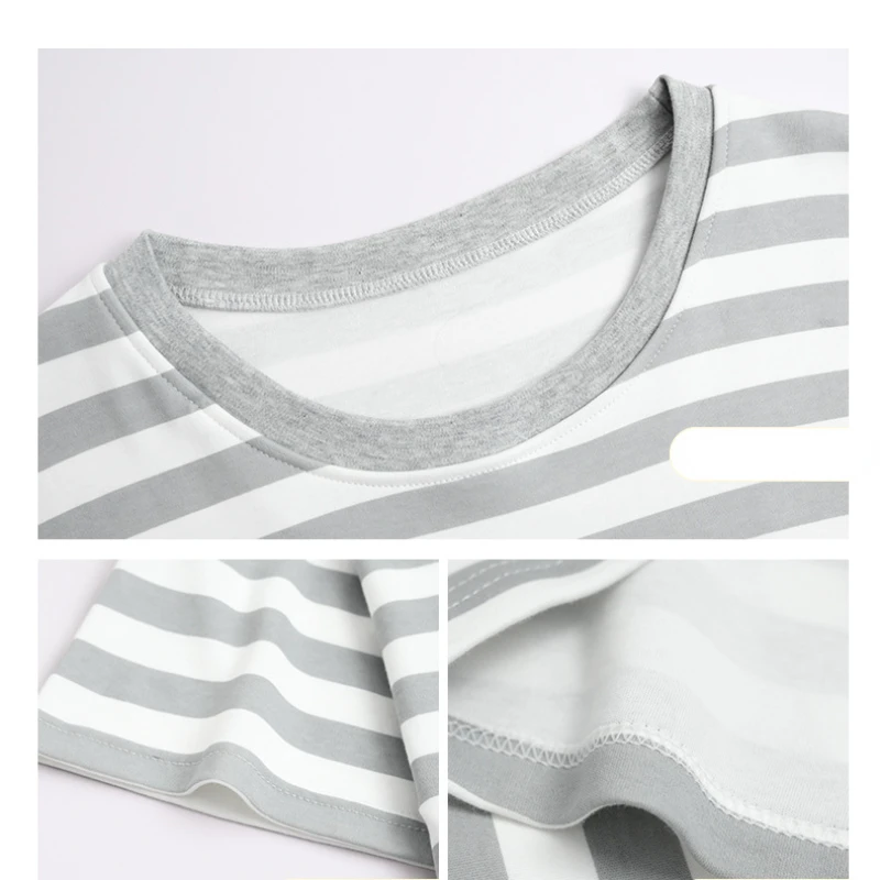 2023 Pajamas Women's Summer Short-sleeved Thin Cotton Home Service with Chest Pad Can Be Worn Outside Comfortable and Soft Suit