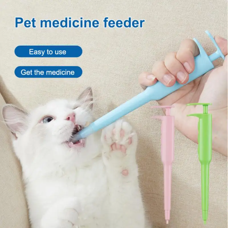 

Pet Dog Cat Pills Dispenser Feeding Syringe Reusable Piller Push Dispenser Feeder Kit Medicine Control Insect Repellent Supplies