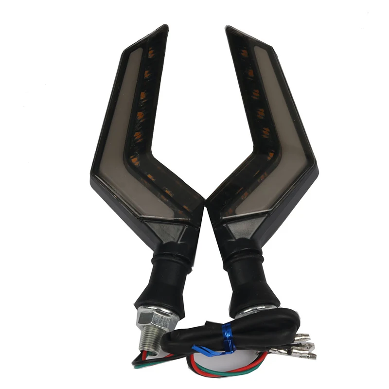 

Motorcycle DIY Daily Turn Signal Flashing LED Water Signal Light Bendable Signal Light Universal Accessories