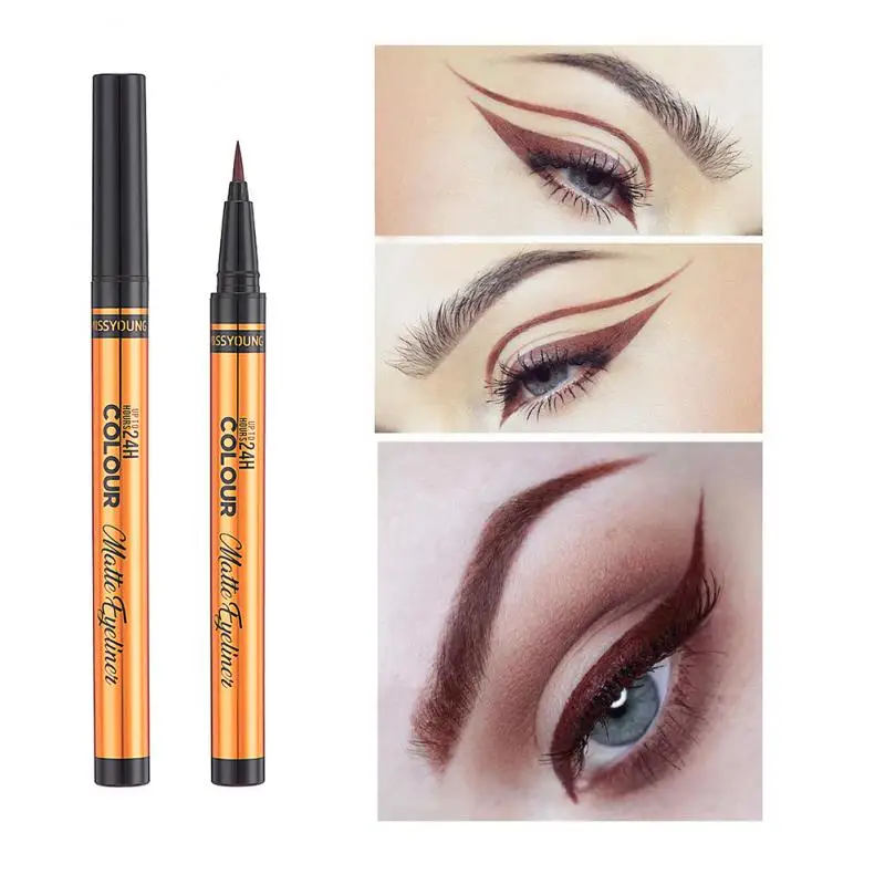 

Colorful Liquid Eyeliner Pencil Quick Dry Matte Waterproof Eye Liner Makeup Long Lasting Not Blooming Cosmetics Tools TSLM1