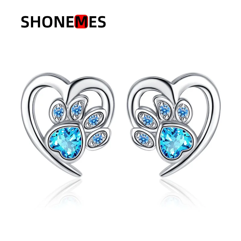 Женские серьги-гвоздики в форме сердца Shonemes Стильные повседневные серьги с