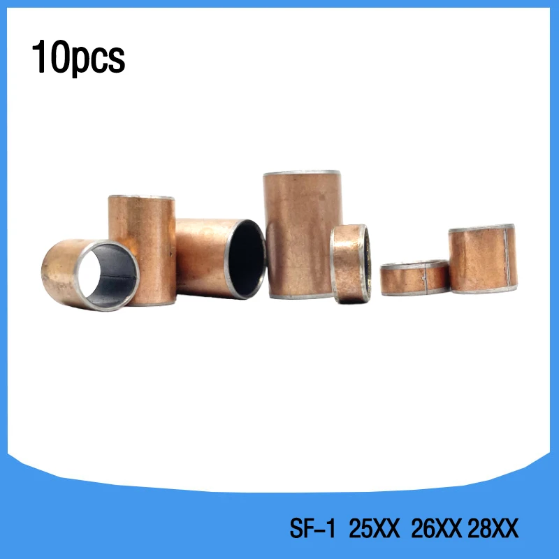 10Pcs SF1 SF-1 2510 2518 2520 2620 2820 2825 Self Lubricating Composite Bearing Bushing Sleeve sliding bearing outer 25/26/28mm - купить по
