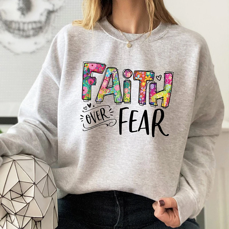 Женская винтажная толстовка с круглым вырезом мотивирующим подарком