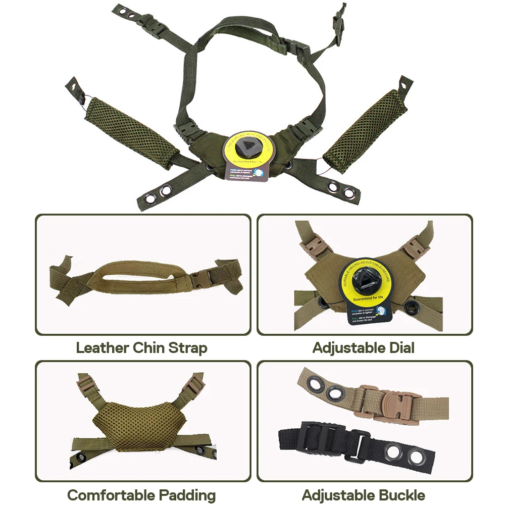 

Подвес для шлема система подтяжки подбородка Ремень Замена для быстрого MICH Wendy шлем подвесной ремень