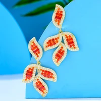 soramoore luxury rhinestones pendant earring for women original boucle doreille femme 2022 full austrian crystal party jewelry
