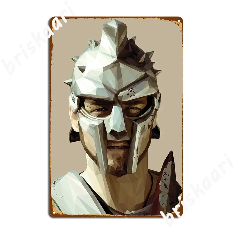 Металлический знак Maximus Gladiator кинотеатр кухня гостиная забавный настенный декор