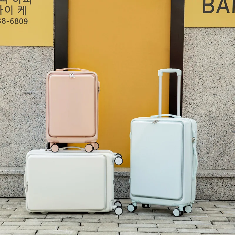 Women Aluminum Luggage Trolley Bag Men Kids Luggage Designer Middle Size Luggage Multifunctional Mala De Viagem Bags WWH30XP