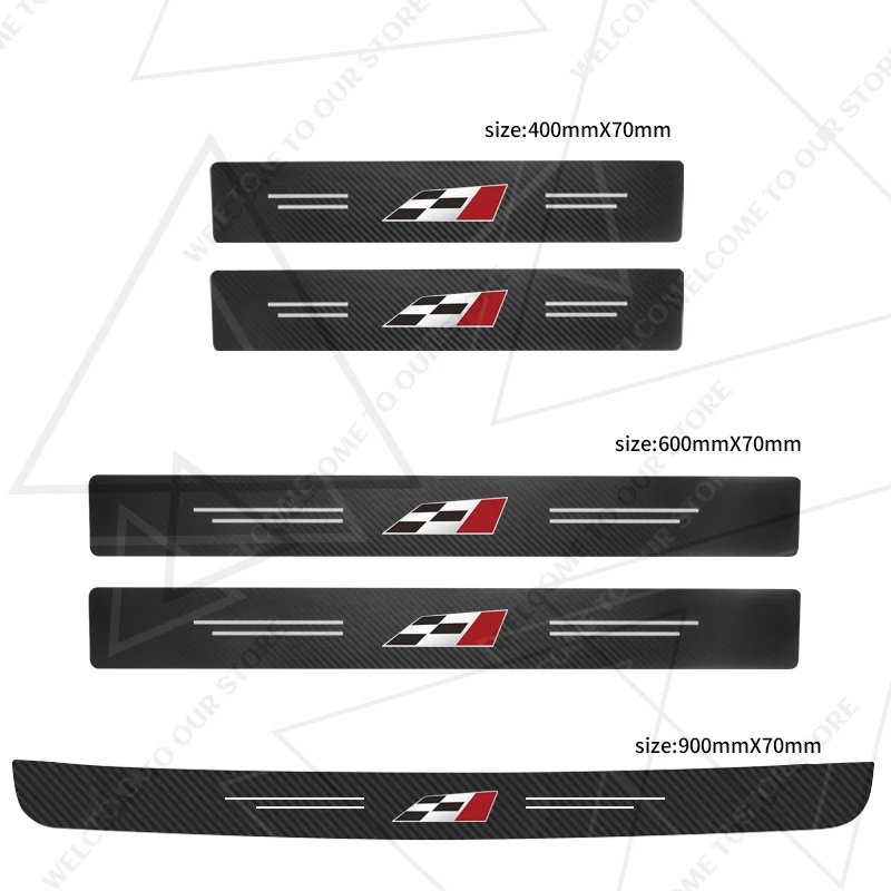 

4/5 шт. для гоночного флага, эмблема Cordoba Tarraco Ibiza Leon VZ Ateca Mii FR, накладка на порог автомобиля, декоративная наклейка из углеродного волокна