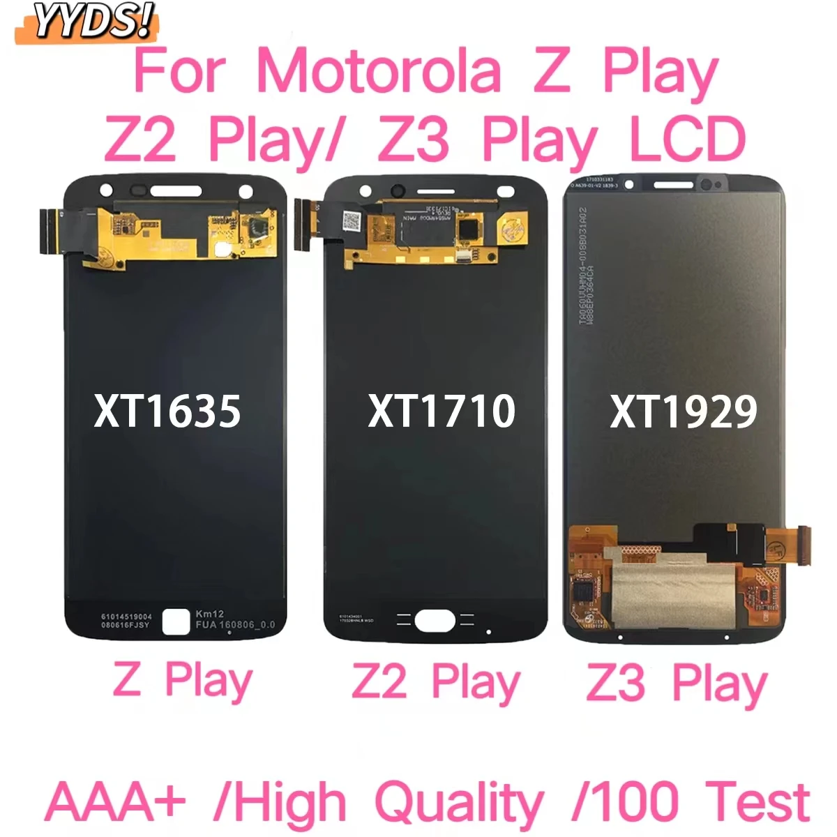 

AMOLED LCD For Motorola Moto Z Play XT1635 Z2 Play XT1710 Z3 Play XT1929 LCD Display Touch Screen Digitizer Assembly Replacement