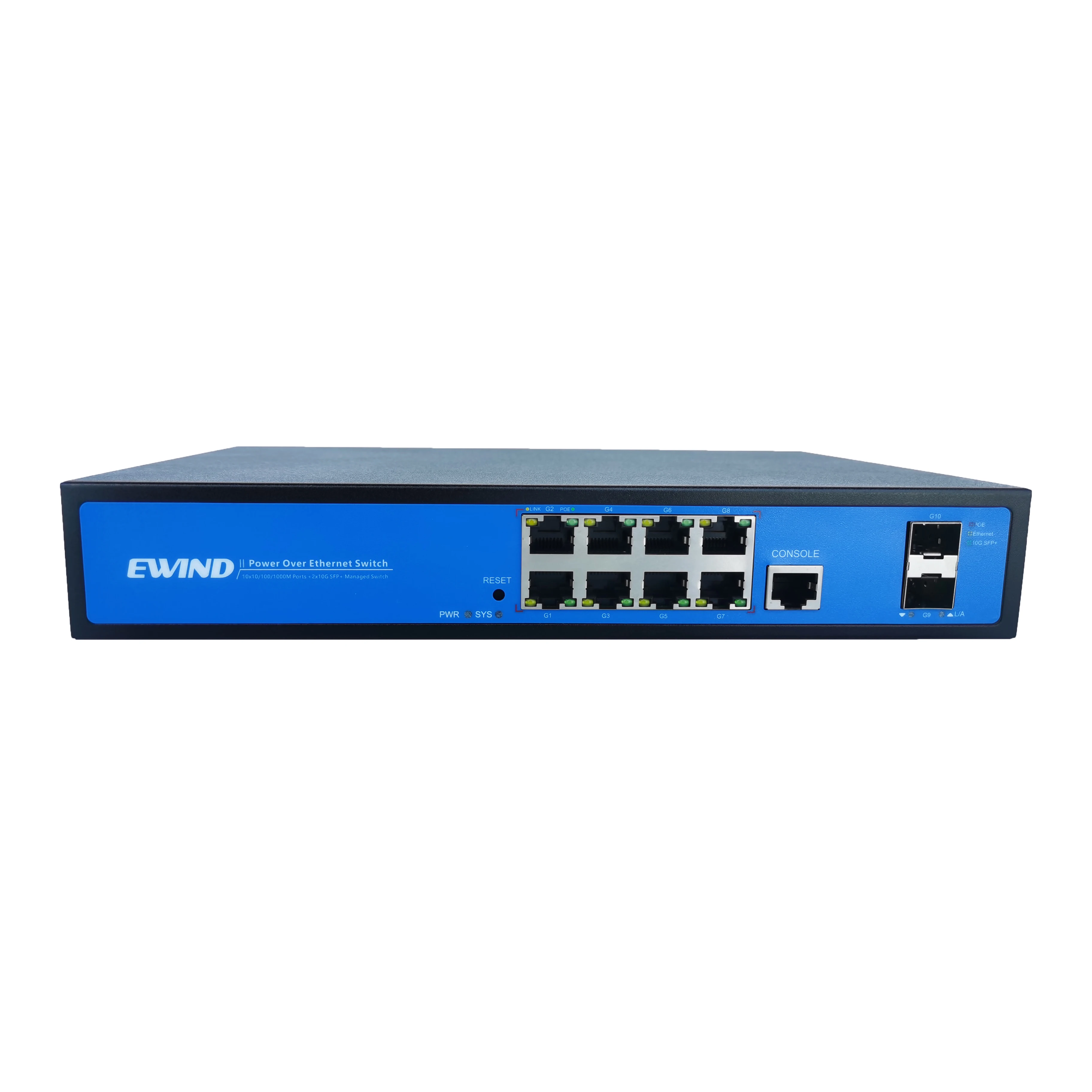 

High Quality 10G SFP+ Uplink 8 Port Gigabit PoE Switch L2 Managed Ethernet Power Supply Switch PoE Console