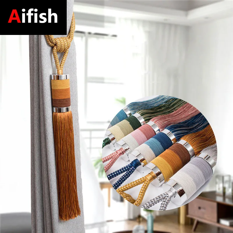 

European Luxury Curtain Hanging Ball Living Room Curtain Hanging Decoration Curtain Hook Strap Tied Rope Tassel Tieback Buckle#5