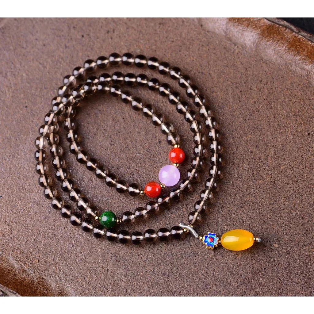 

4A Natural Smoky Quartz Bracelet Genuine Crystal