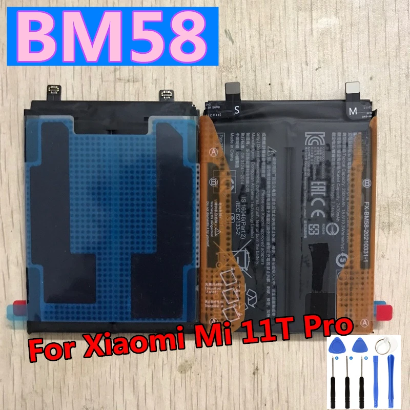 

Новый оригинальный высококачественный аккумулятор 5000 мАч BM58 BM59 для Xiaomi Mi 11T Pro 5G Mix 4 Mix4 Mi11T Pro мобильный телефон
