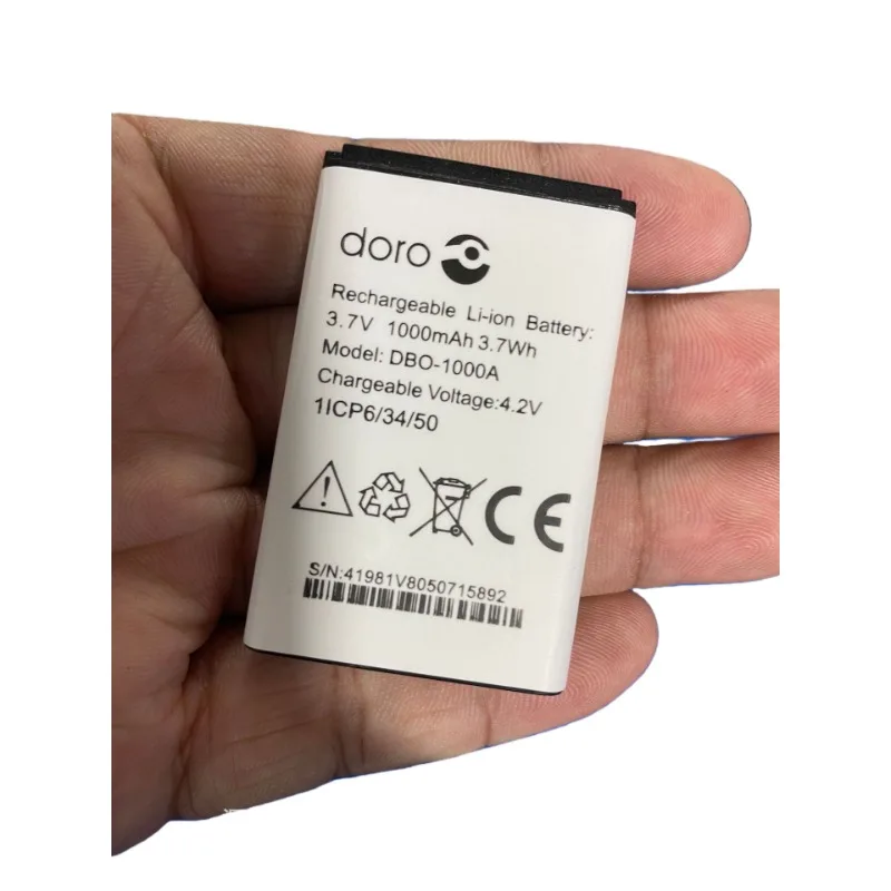 Фото Аккумуляторы для беспроводных роутеров 3.7V 800mAh DBC-800D 1000mAh DBO-1000A для Doro 500 506 508 509, а также для DORO 1372 / 2404 / 137030 №2