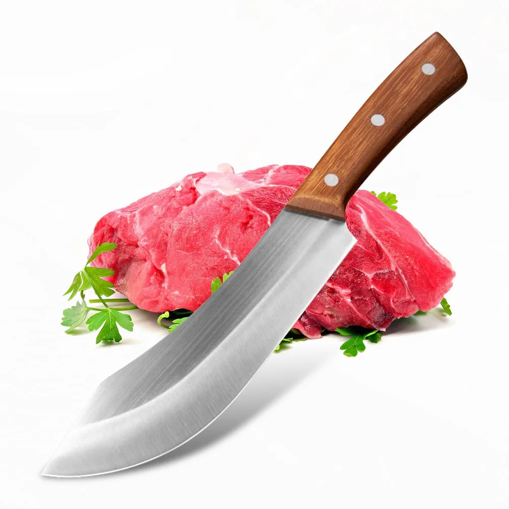 

High Carbon Steel Butcher Knife Cleaver Slicing Knife Meat Fish Slicing Chopping Knife Stainless Steel Utility Vegetable Knives