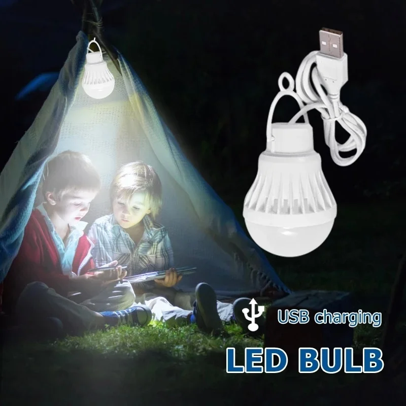 

Portable Lantern Camping Lights 5W Power USB Bulb Outdoor Camping Multi Tool 5V LED for Tent Camping Hiking USB Lamp Bulb