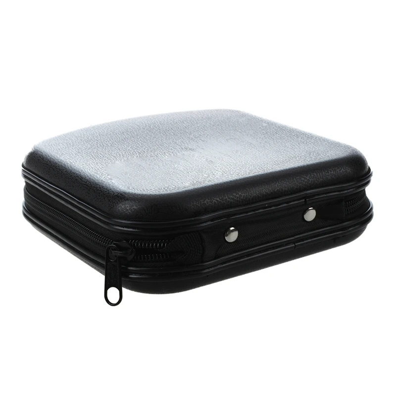 

3X 40 Disc CD DVD VCD DJ Storage Media Holder Sleeve Case Hard Box Wallet Carry Bag-(Black)