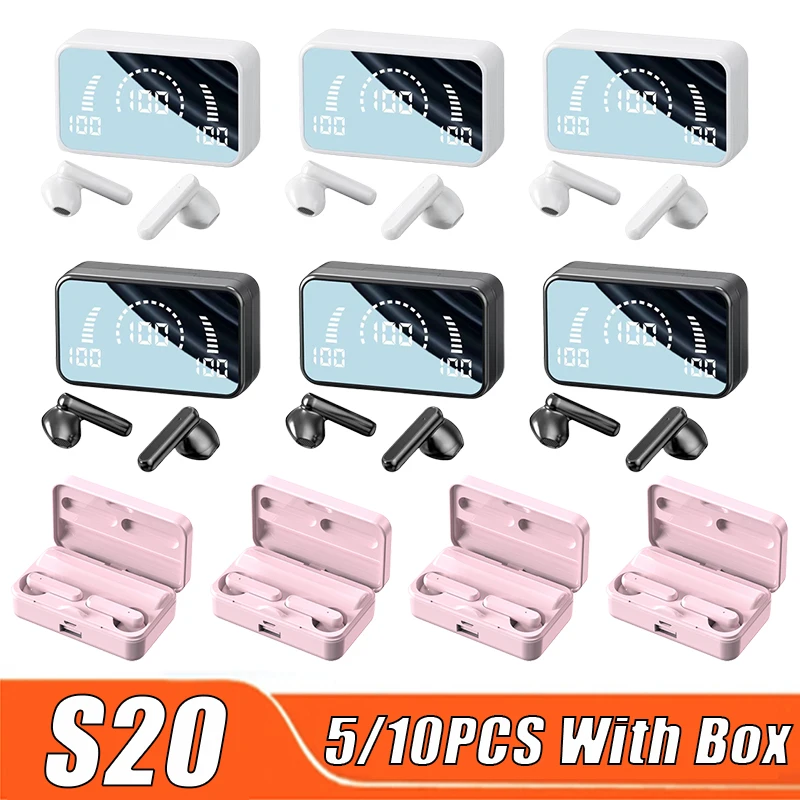 TWS-наушники S20 с поддержкой Bluetooth, 2023 стерео, с микрофоном