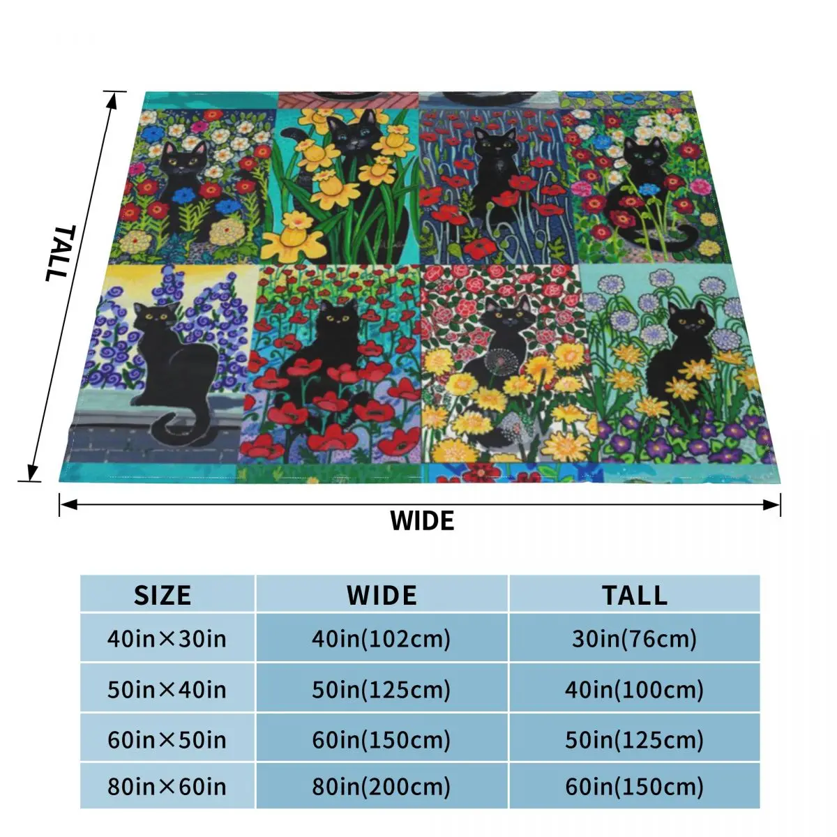 Many Black Cats An Ultra-Soft Micro Fleece Blanket