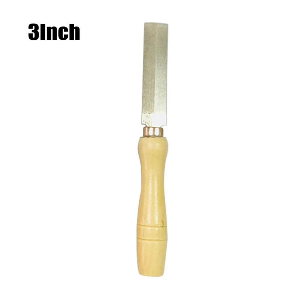 

1pc Diamond Files Wooden Handle Wood Carving Files For Wood Carving Metal Glass Deburring Polishing Grinding Woodworking Tools
