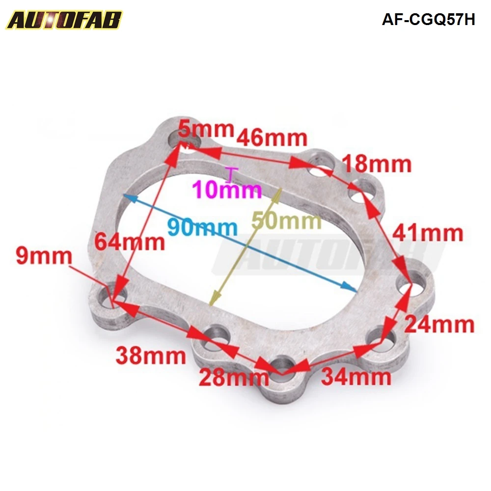 Стальной Фланцевый для GT25/GT28R/GT28RS &amp T25/T28 AF-CGQ57H |