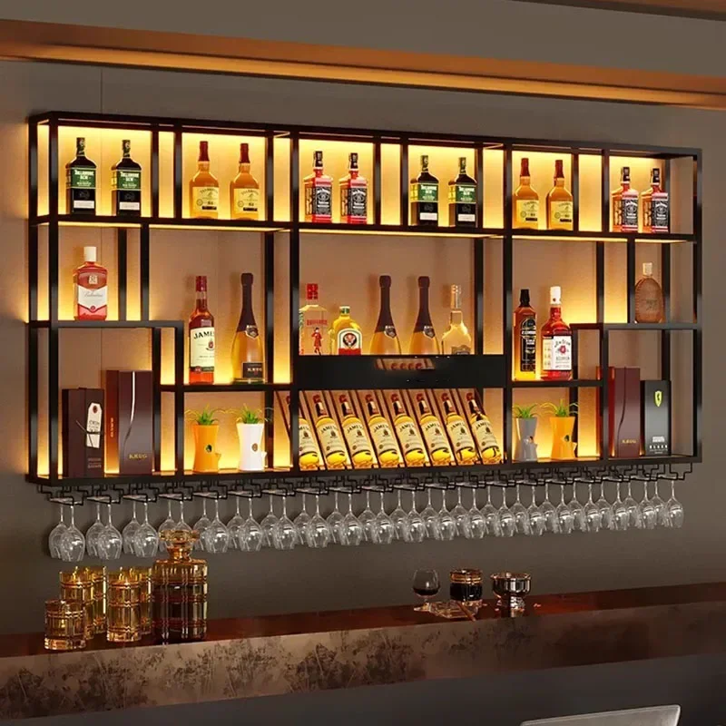 Угловая полка для бутылки с напитком настенная клуба ресторана современный