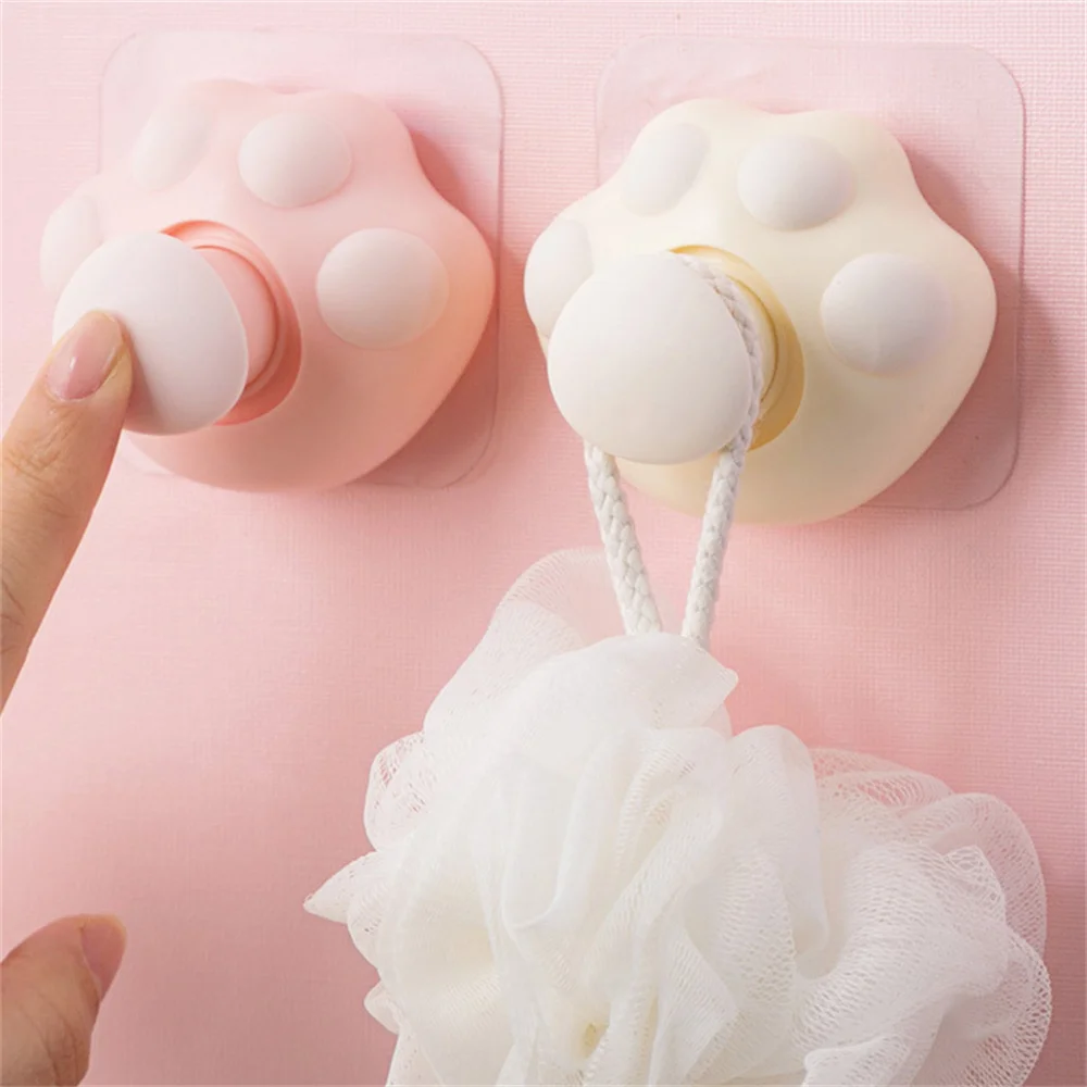 

Cat Paw Hook Self-adhesive Retractable Wall Hook Cute Hanging Rack Multifunction Key Towel Organization Bathroom Kitchen Storage