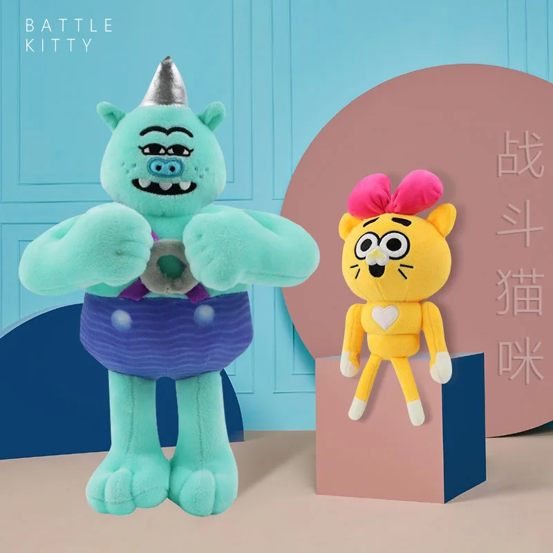 

28cm Battle Kitty Plush Toy Cartoon Anime Stuffed Cat Doll Kawaii Game Character Battle Cat Plush Animal Toy for Kids Girls Gift