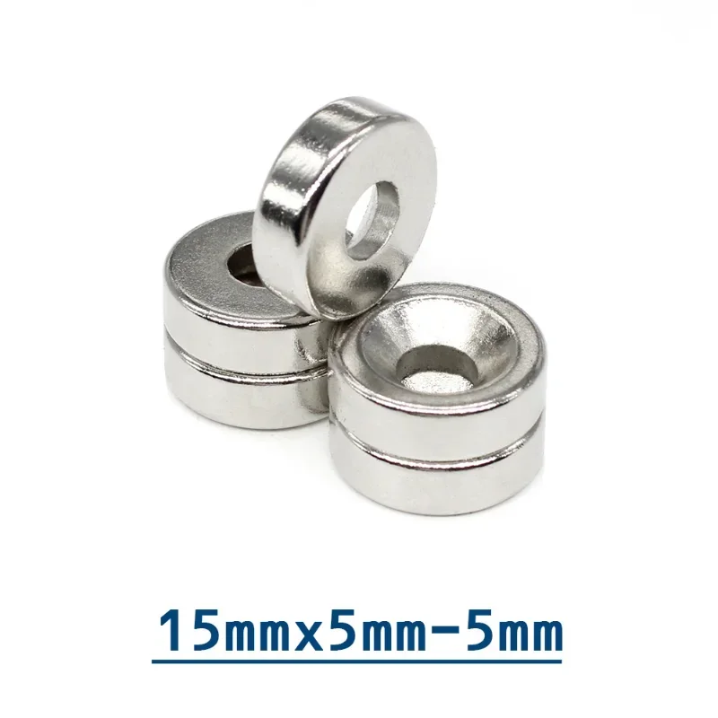 5/10/15/20/30/50 шт. дисковый поисковый магнит 15x5 отверстие 15*5 мм 5 Круглый потайной
