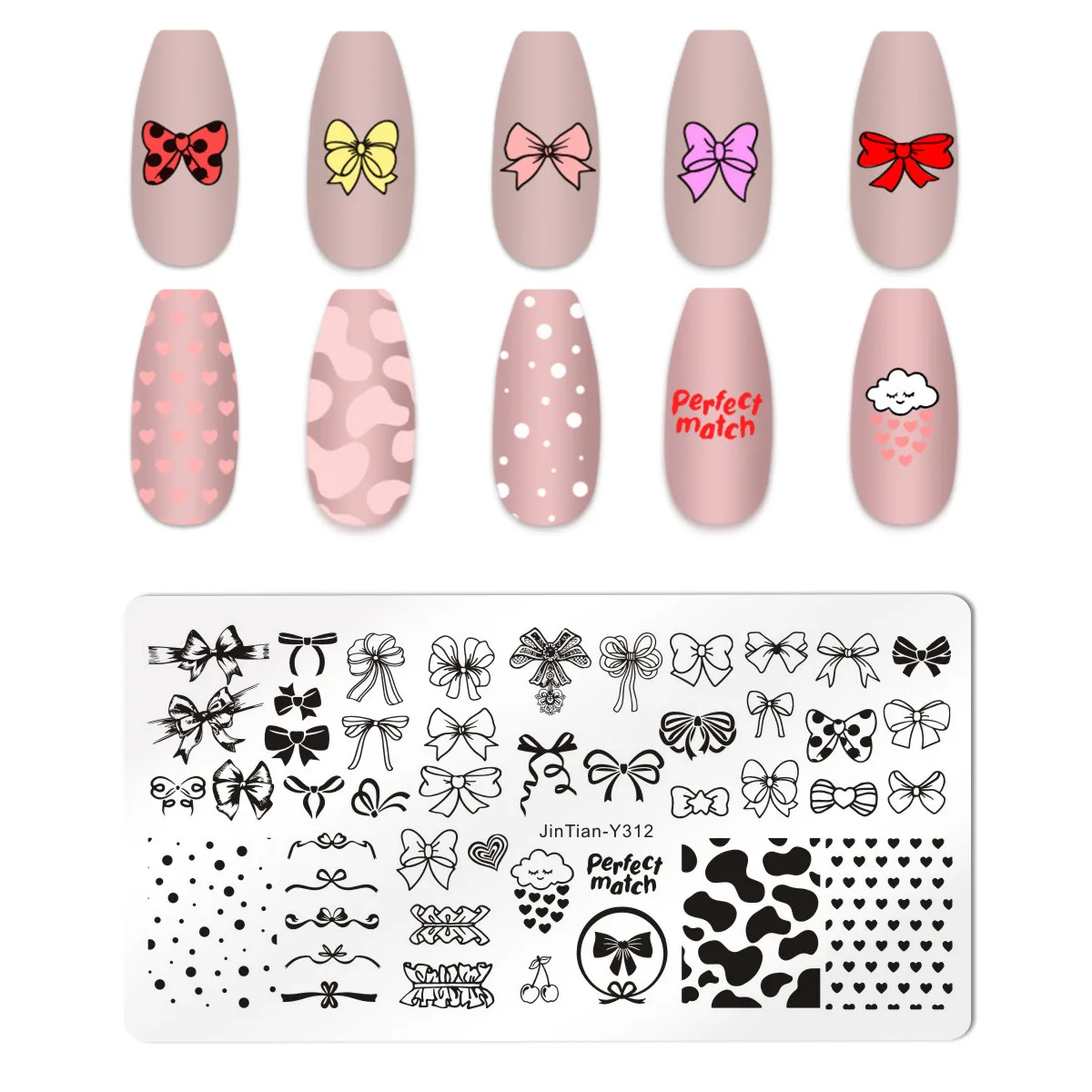 

Bow Butterfly Nail Stamping Butterfly Pattern Flower Dragonfly Stamping Plate Different Butterflies Designed Nails Mold For Lady