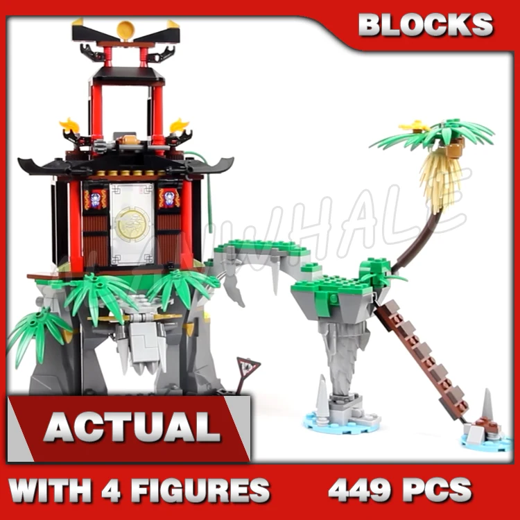 

449pcs Tiger Widow Island Sensei Wu's hot air balloon 10461 Building Blocks Assemble Sets Compatible with Model