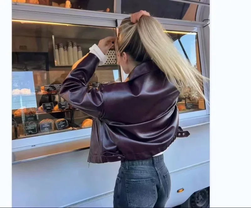 Новинка 2024 г. женские куртки Leaher Женская куртка женская уличная одежда верхняя