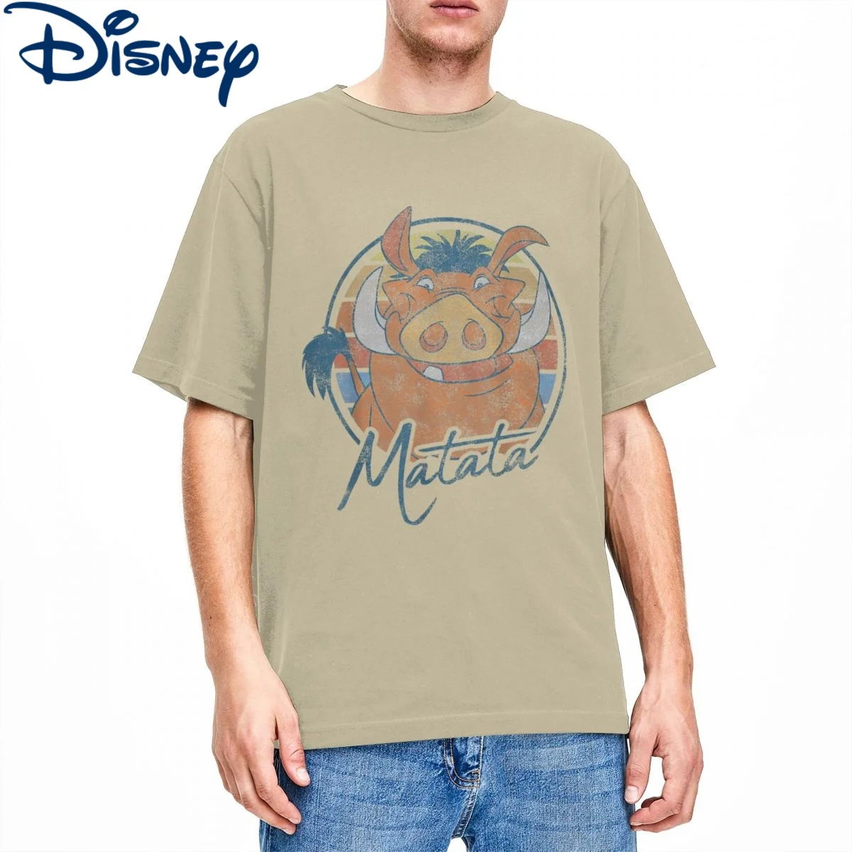 

Футболка мужская с коротким рукавом и круглым вырезом, из хлопка