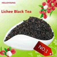 200g chinese organic black tea yunnan lychee flavor red tea block health care new cooked tea