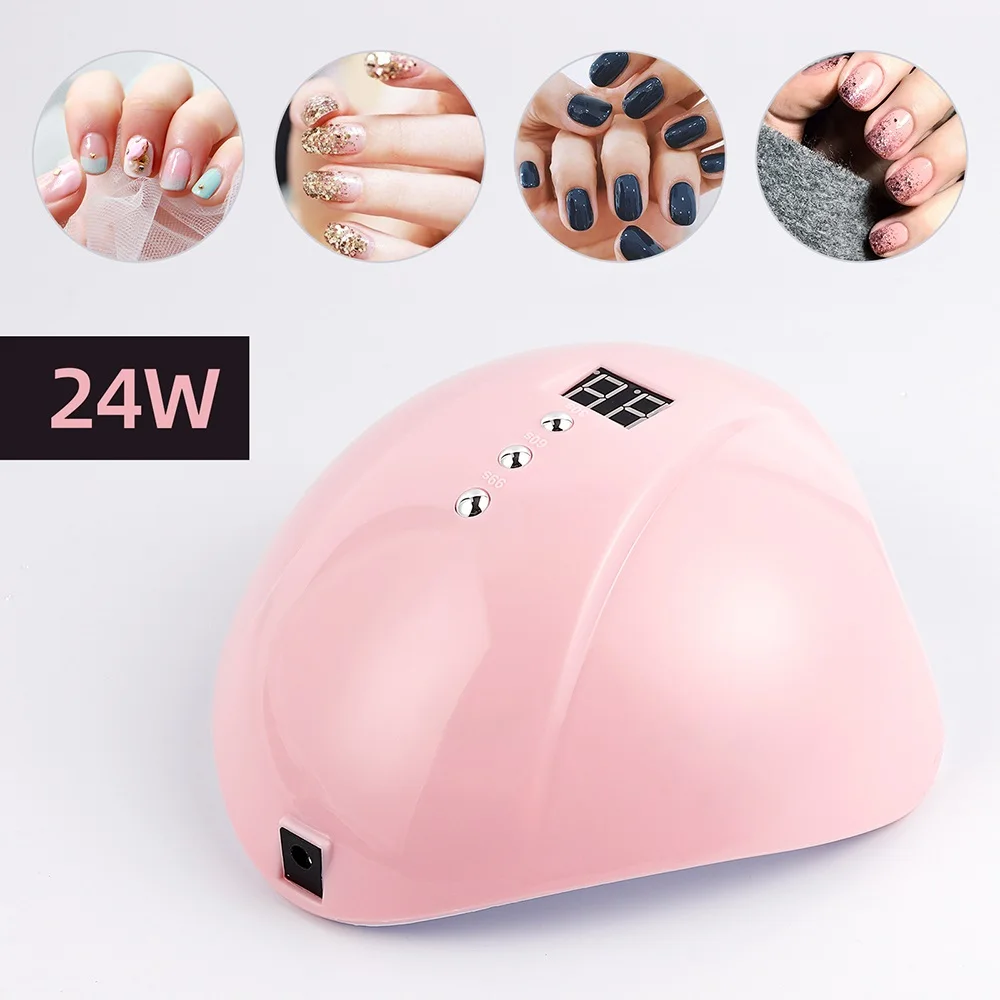 

УФ-лампа для сушки ногтей, 24 Вт, 15 светодиодный, инфракрасный умный датчик, УФ-лампа для маникюра гели для нейл-арта, таймер 30 с/60 с/99 С, светоди...